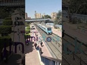 Metro station for the first blue line entering the station