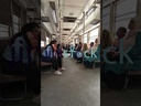 inside woman metro cart in the first line cairo traffic
