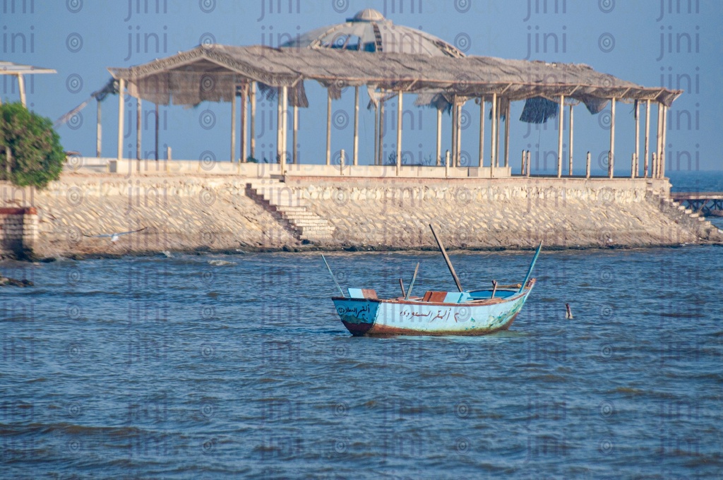 A boat in Qaroun Lake in Faiyum  ..  مركب فى بحيرة قارون بالفيوم