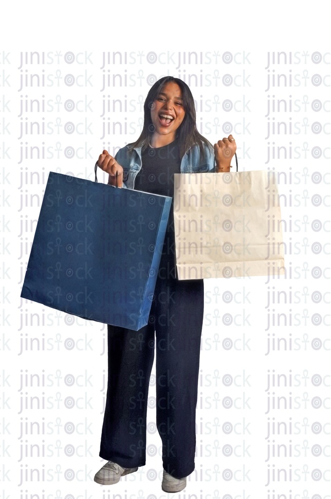 Arabian woman " Egyptian or Khalijia from Saudi Arabia holding shopping bags