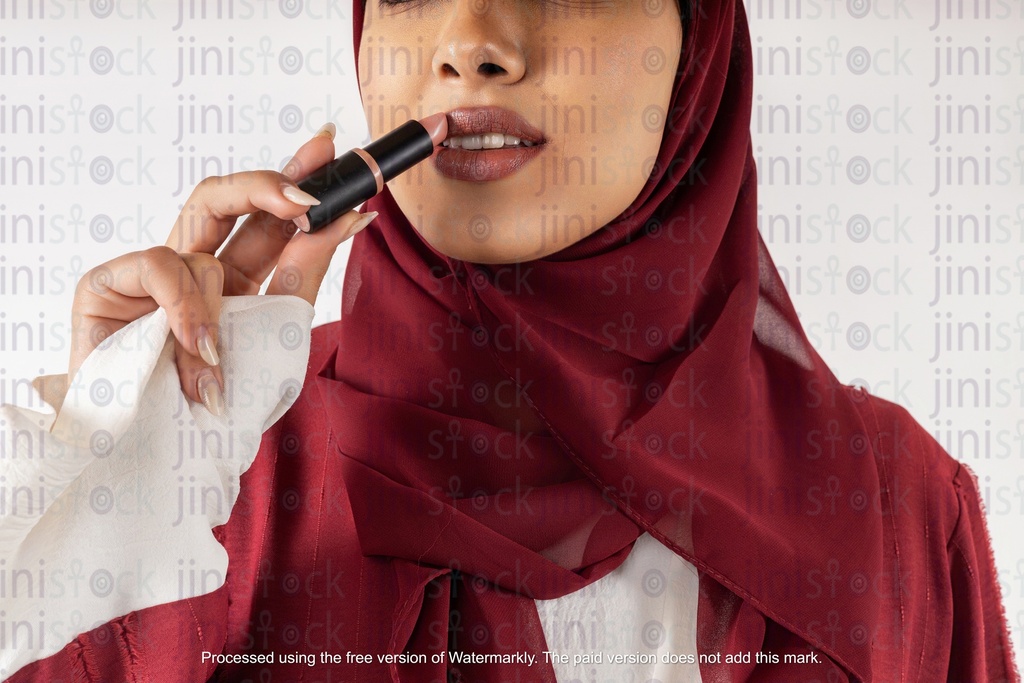 close up on woman's face