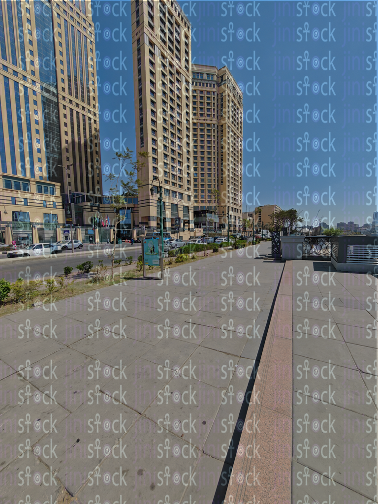 Tall towers proudly look down on the river 