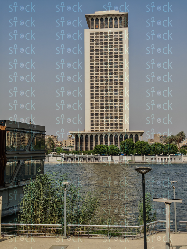 A photo of the Ministry of Foreign Affairs from the Ahl Masr Walkway 