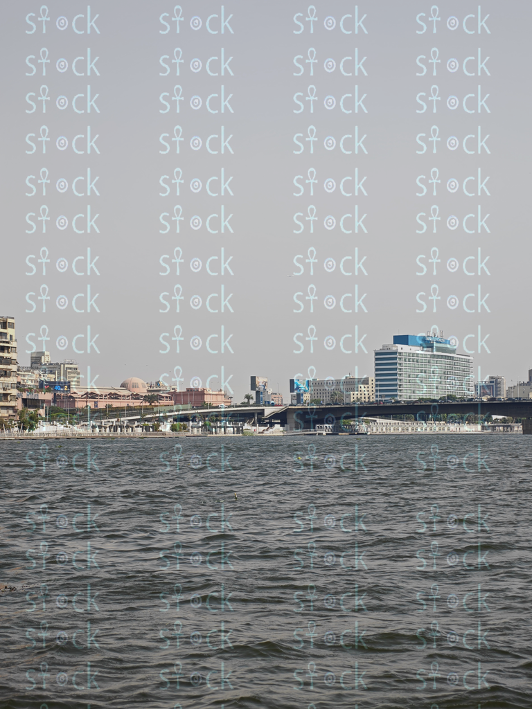 Qasr El Nil Bridge connects the two banks of Cairo over the sparkling waters
