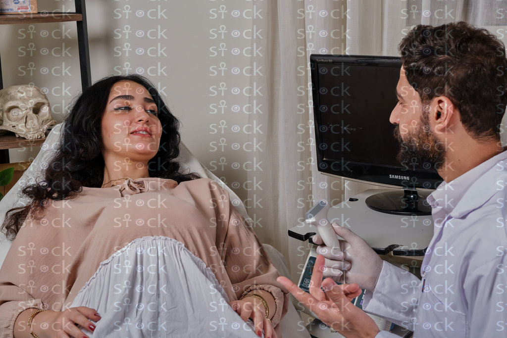 Woman during medical checkup 