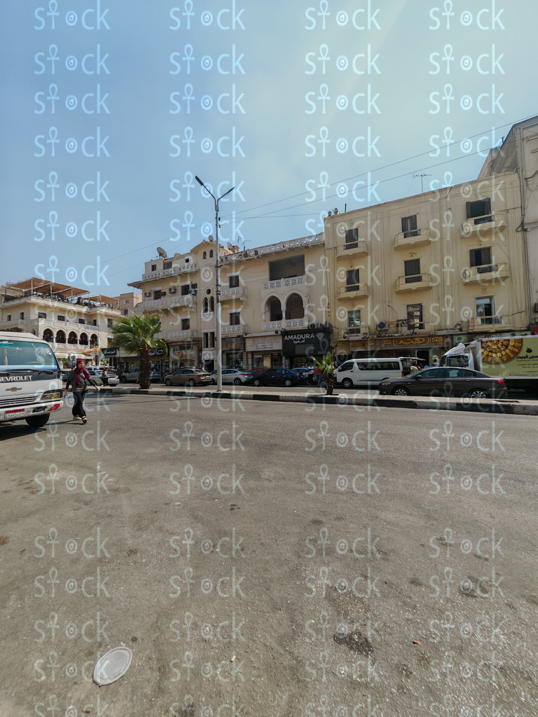 Corner view of vintage building