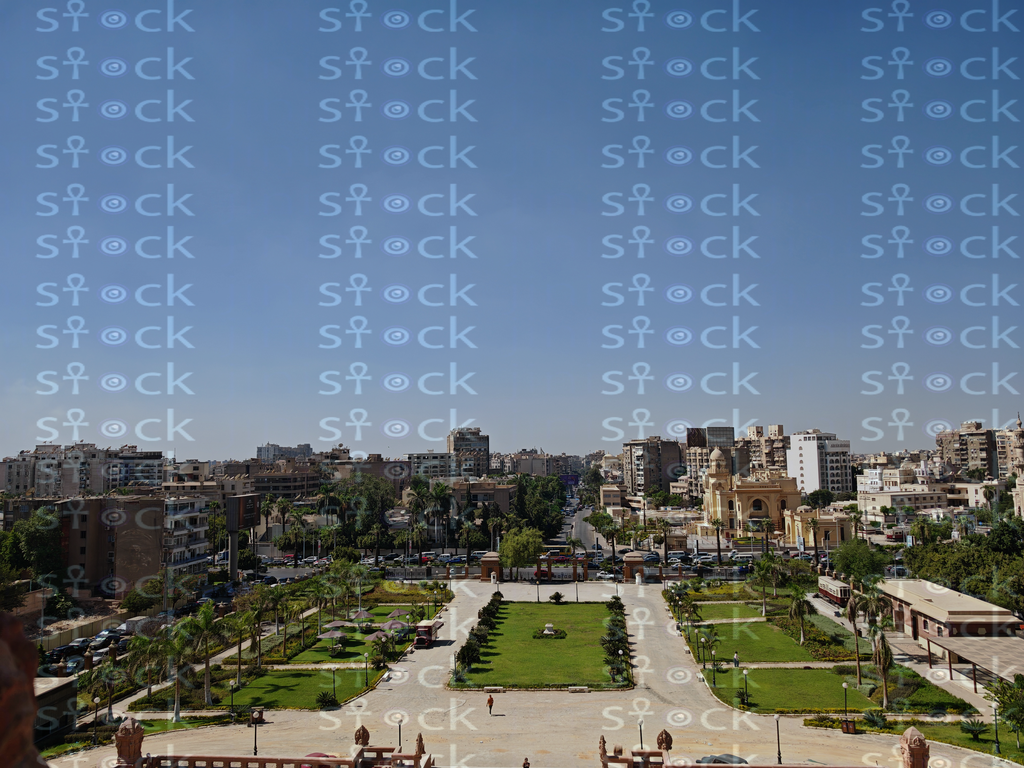 منظر علوي لفناء القصر