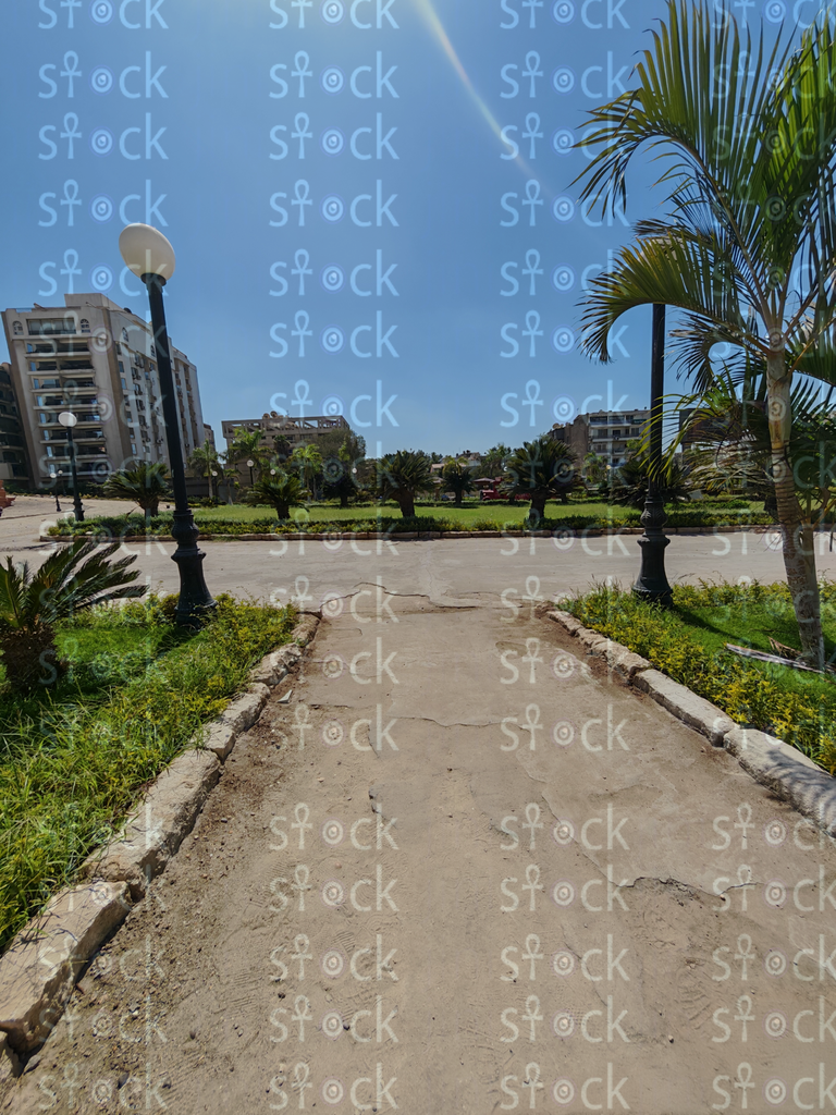 Shaded walkway near Baron Palace