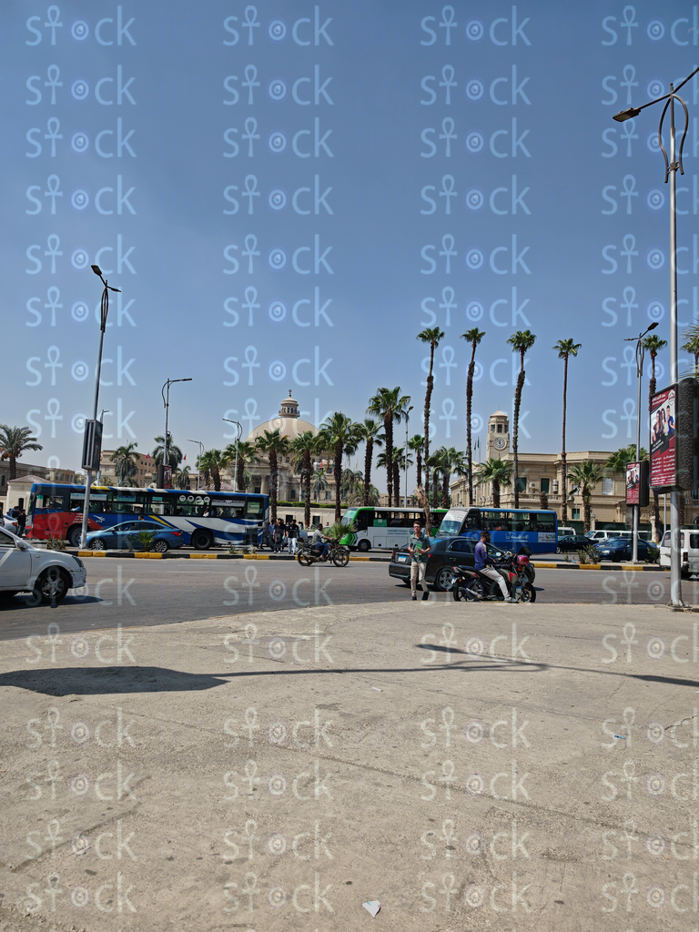 An outer view of the campus and its prominent dome