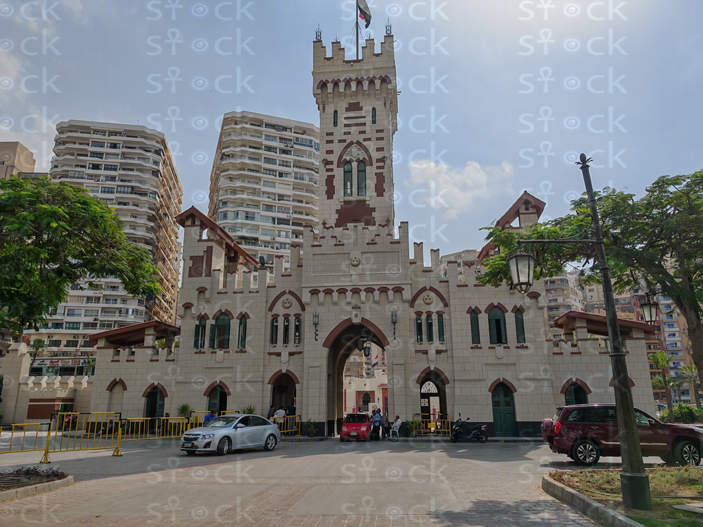 Historic Facade of Montaza Royal Residence 