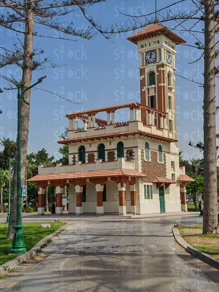 Iconic Clock Tower of Montaza Palace 