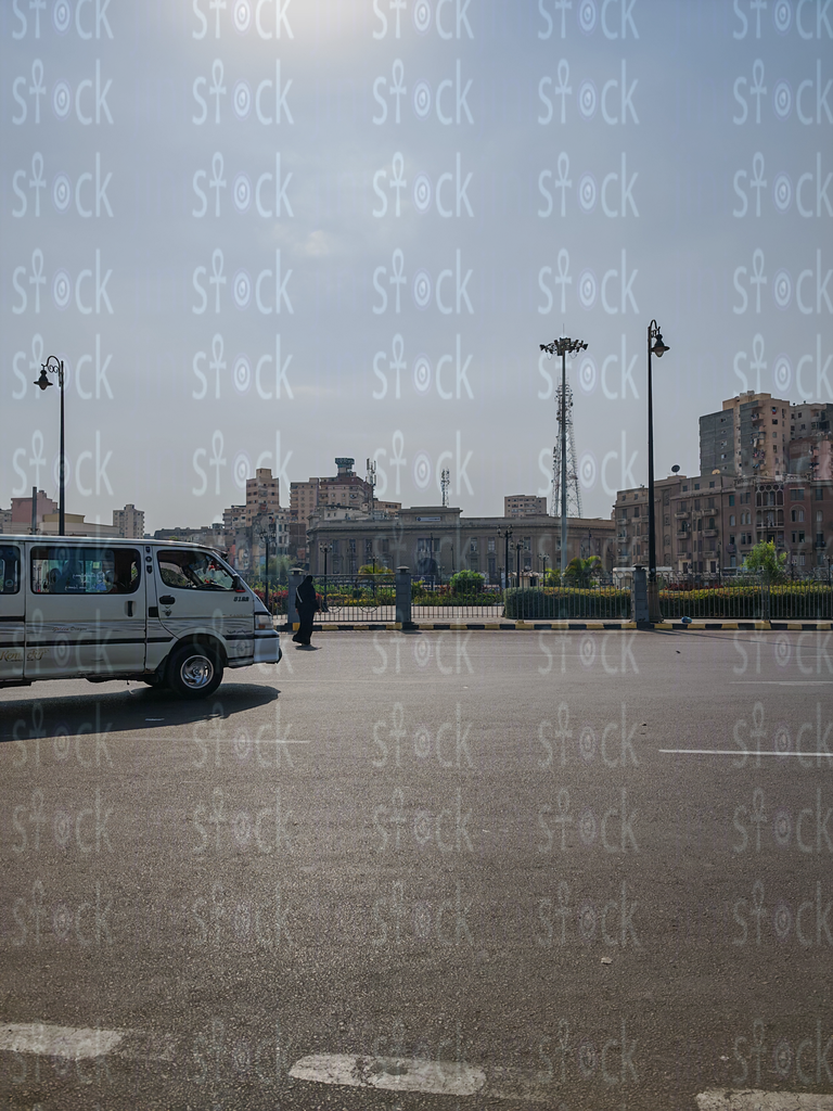 Open Square with Lampposts at Raml Station