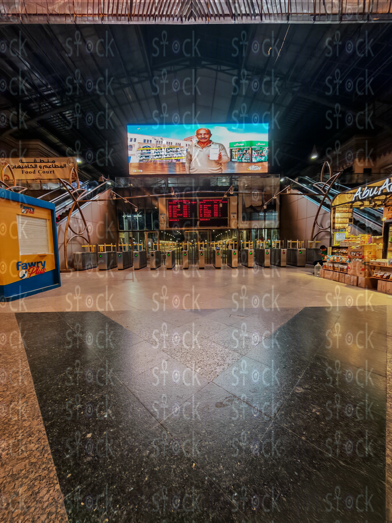 The Main Departure Hall – Cairo Ramses Railway Station 