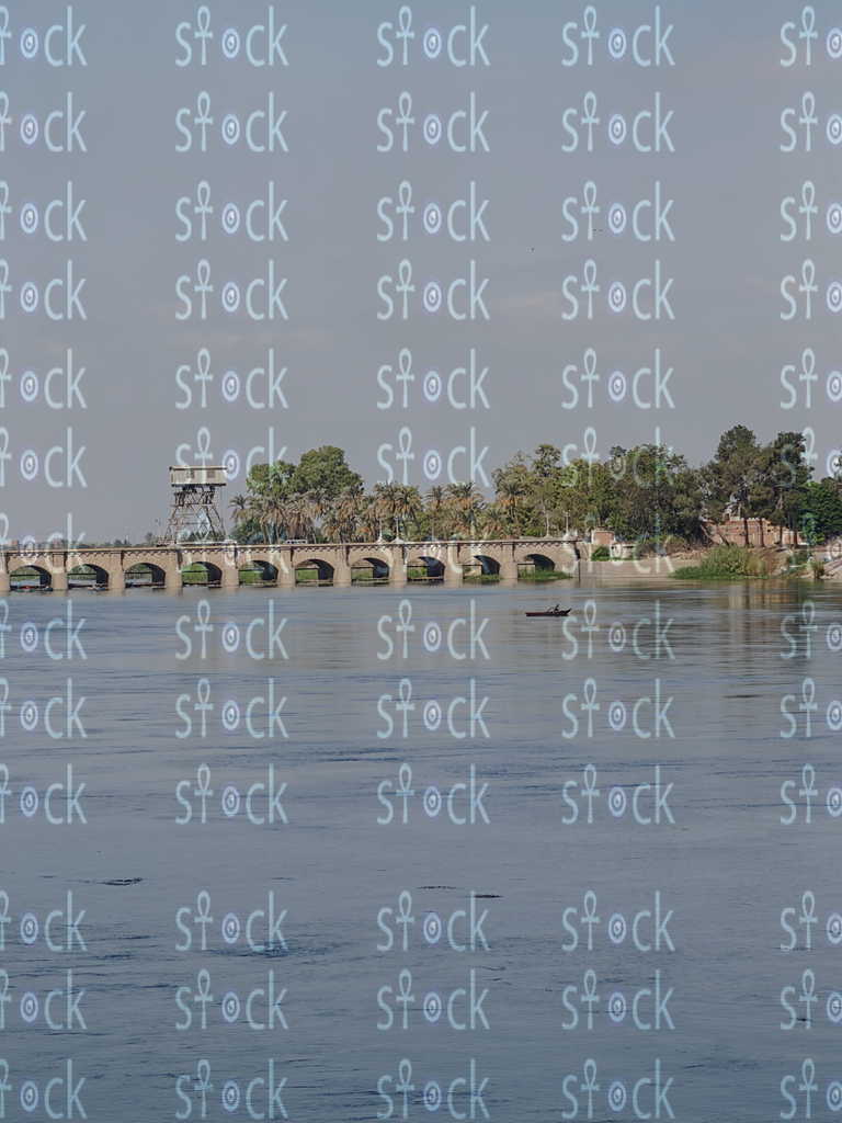 Golden Light Through the Arches of Farouk Barrages 