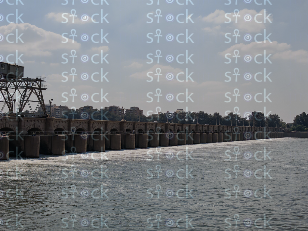 Muhammad Ali Bridge spanning the wide Nile Branch