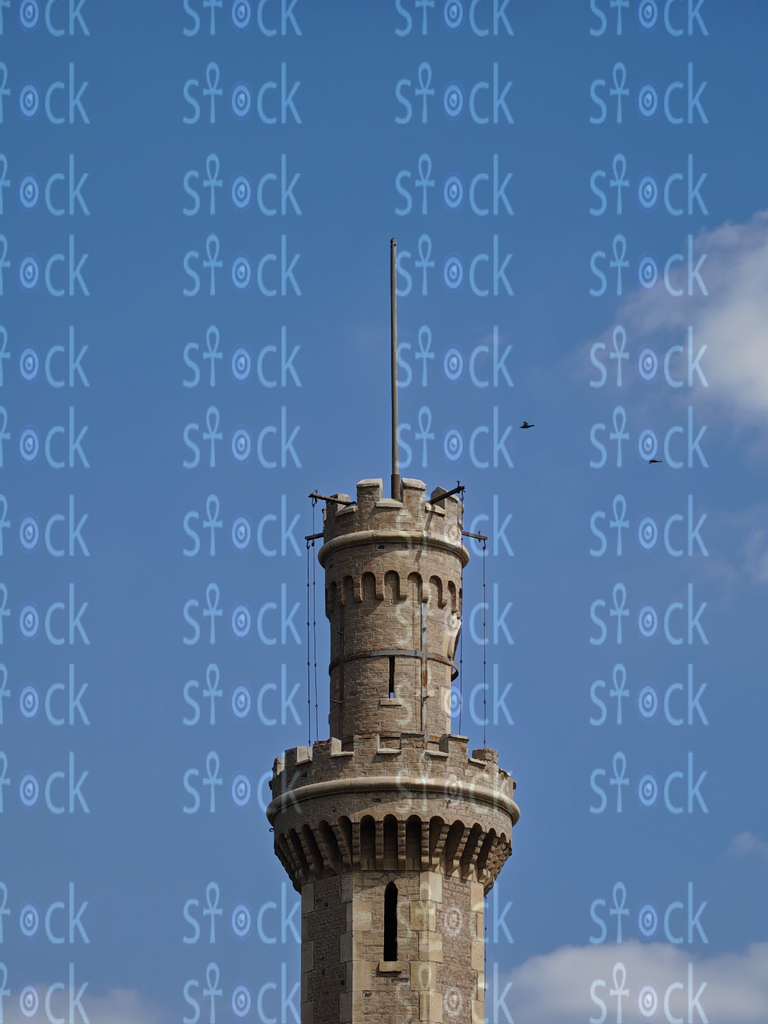 The ancient stone tower of the Qanater