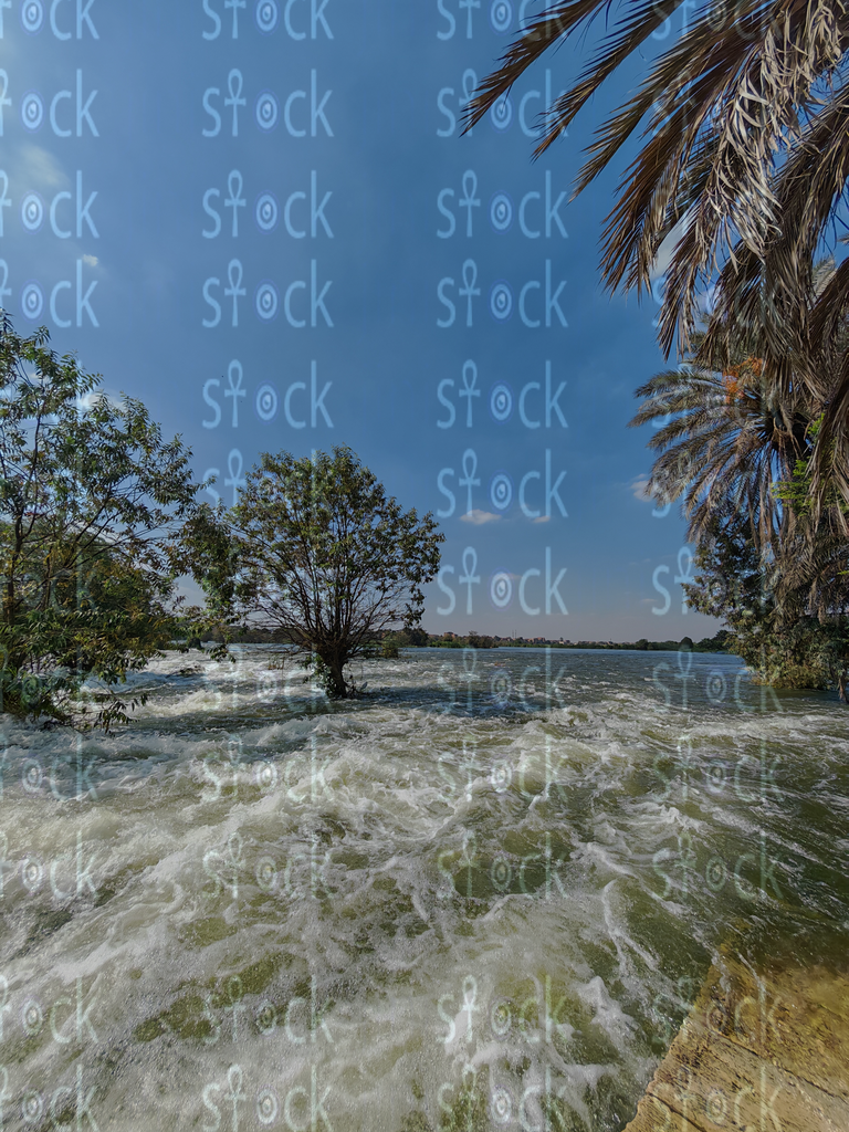 Waterfall Over the Rocks 