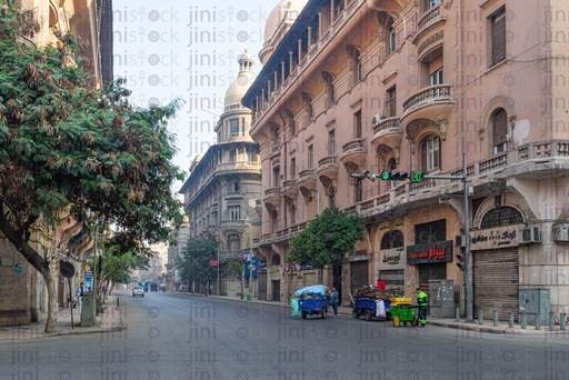 vintage historic background streets of wast el balad