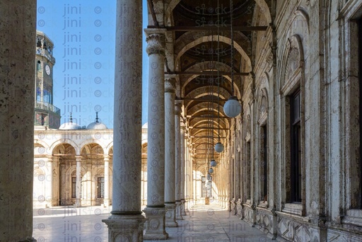 corridor inside mohamed ali mosque