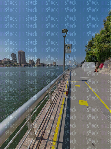 The wall of the Egyptian people's walkway