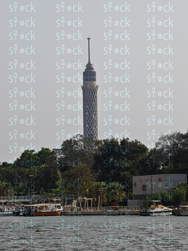 Cairo Tower overlooking the Nile