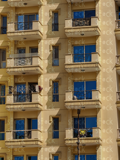 Yellow residential building