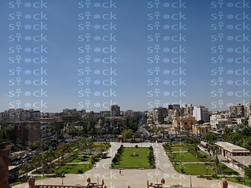 منظر علوي لفناء القصر