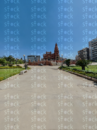 Distant view of Baron Palace