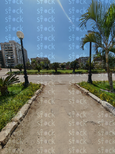 Shaded walkway near Baron Palace