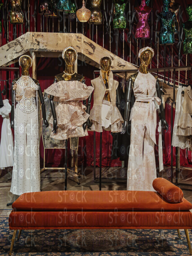 Elegant gold and white fashion outfits