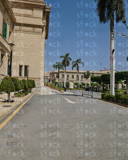 A distant view of the Faculty of Arts next to part of the Dome building