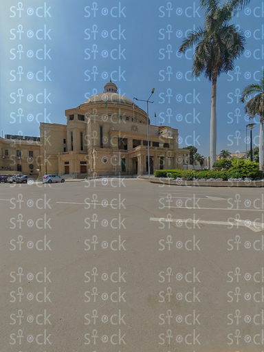 The iconic main dome of Cairo University