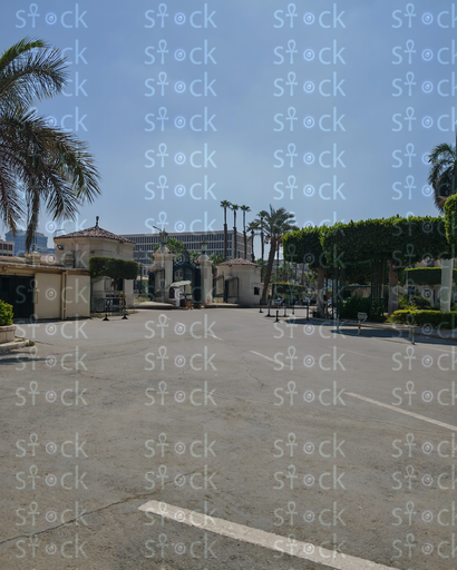 The road leading to the exit gate