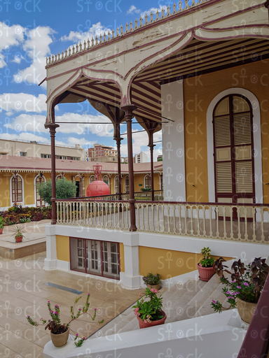 Blue Sky and Columns Suez Canal Museum, Ismailia