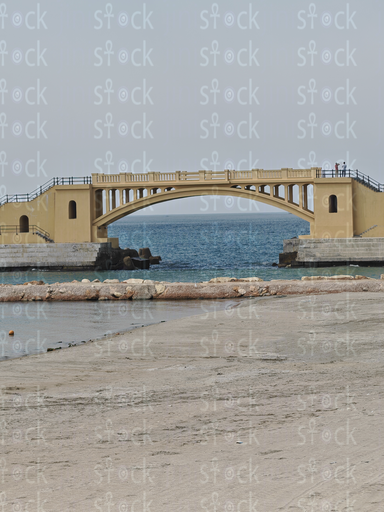 Stone Bridge over Montaza Waterway 