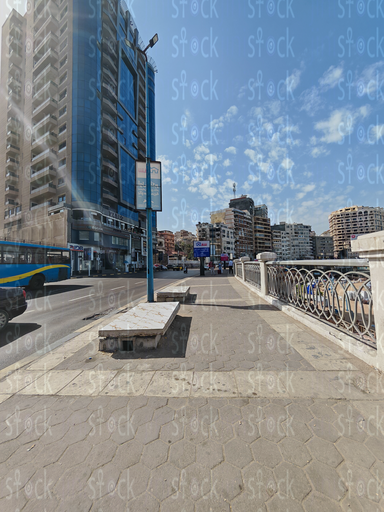 Urban Street with Sea Glimpse – Alexandria