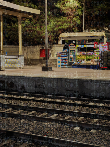 Small koshk next to the railway tracks