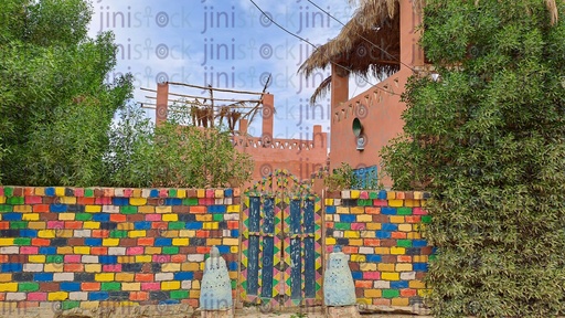 مبنى في قرية تونس بالفيوم يتمتع بجو سياحي وريفي