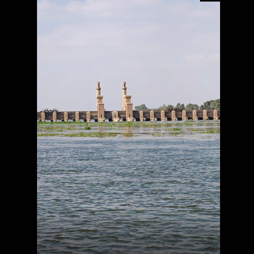 Towers in the Muhammad Ali Barrages in Qanater al-Khairia, Qalyubia, Egypt